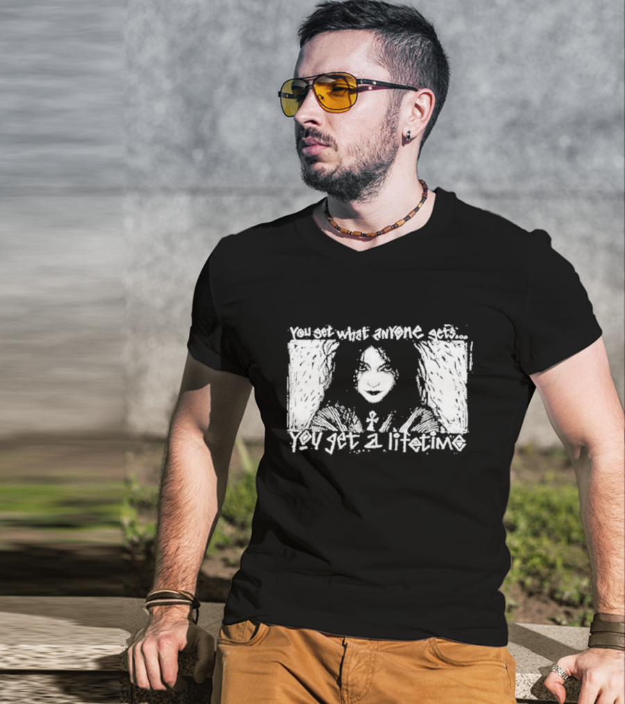 You Set What Anyone Gets You Get A Lifetime The Sandman Death Ankh T-Shirt