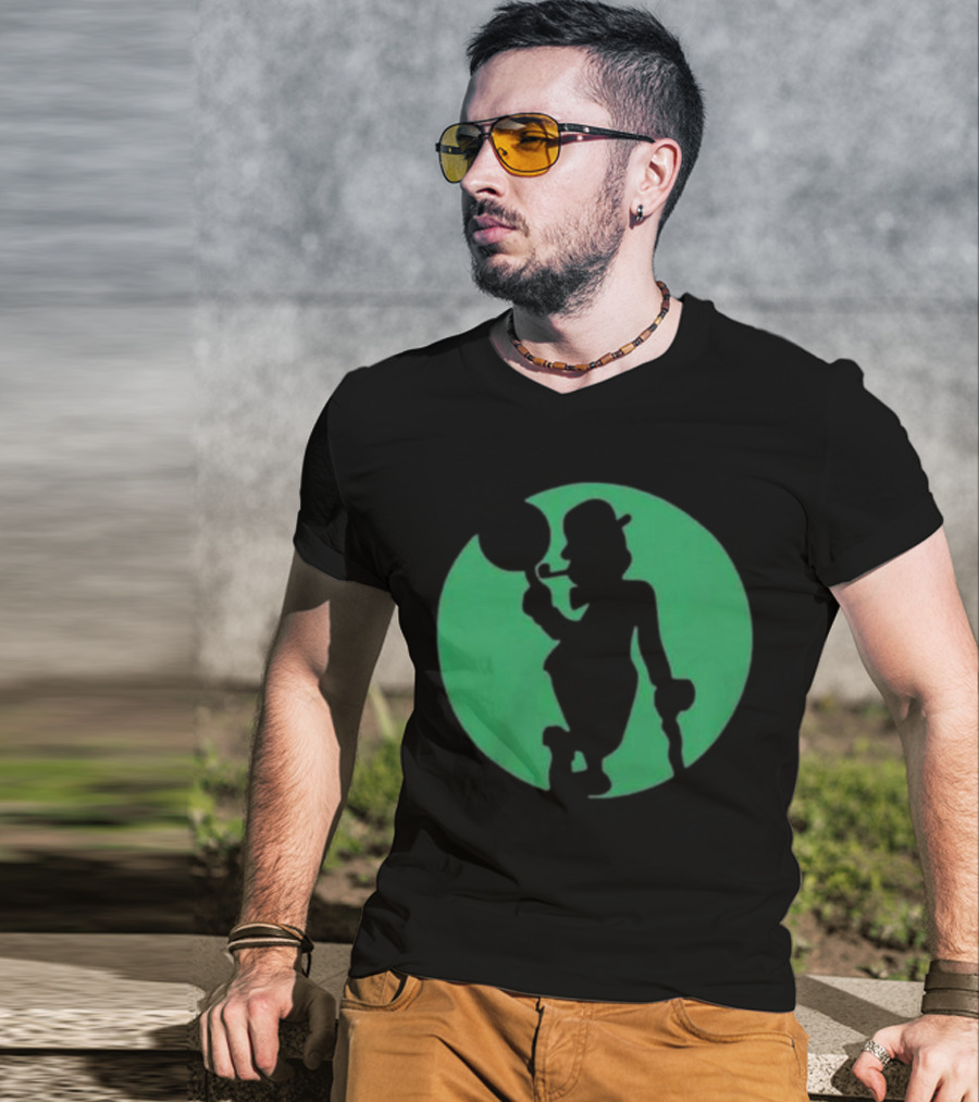 Boston Celtics Shamrock Silhouette Brand T-Shirt