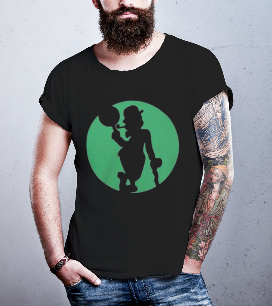 Boston Celtics Shamrock Silhouette Brand T-Shirt