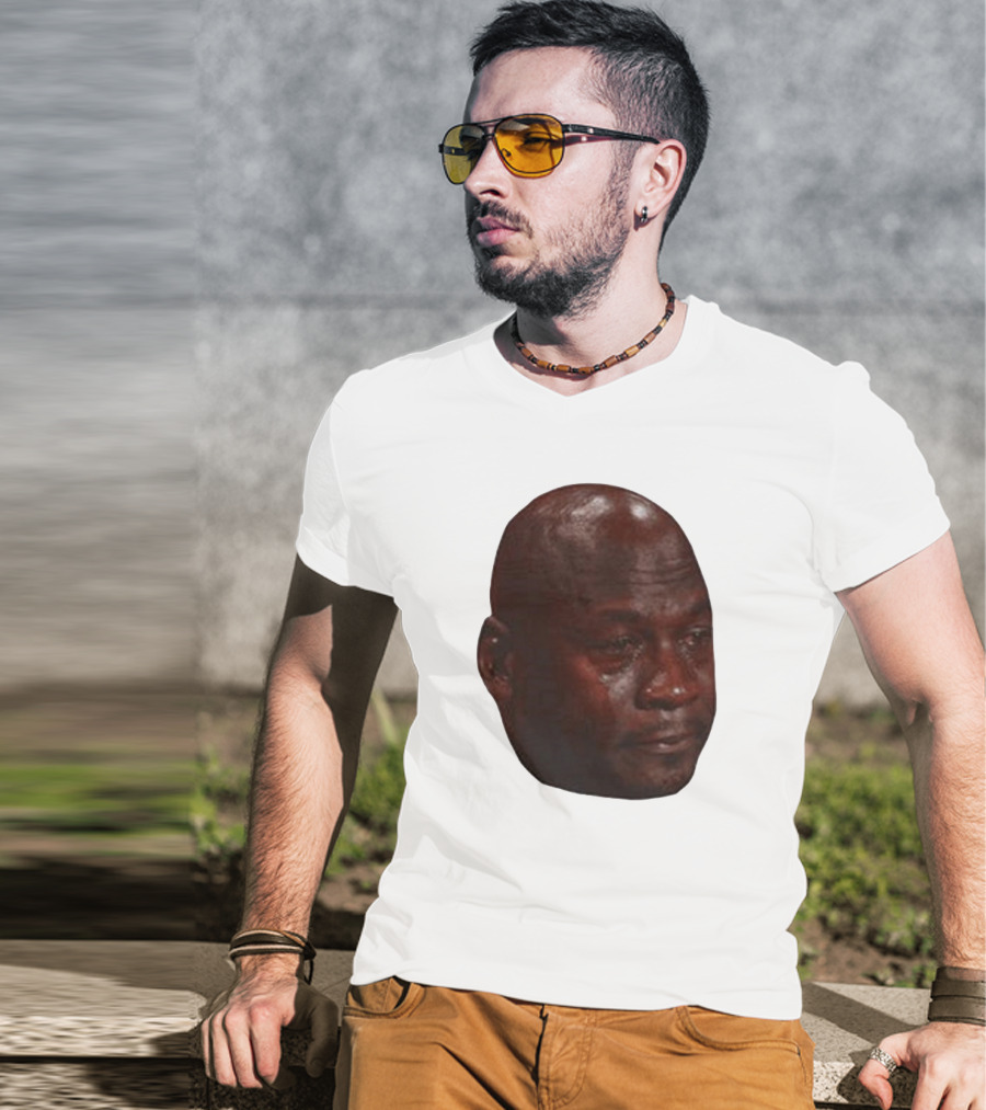 Crying Michael Jordan Meme Iconic Expression T-Shirt
