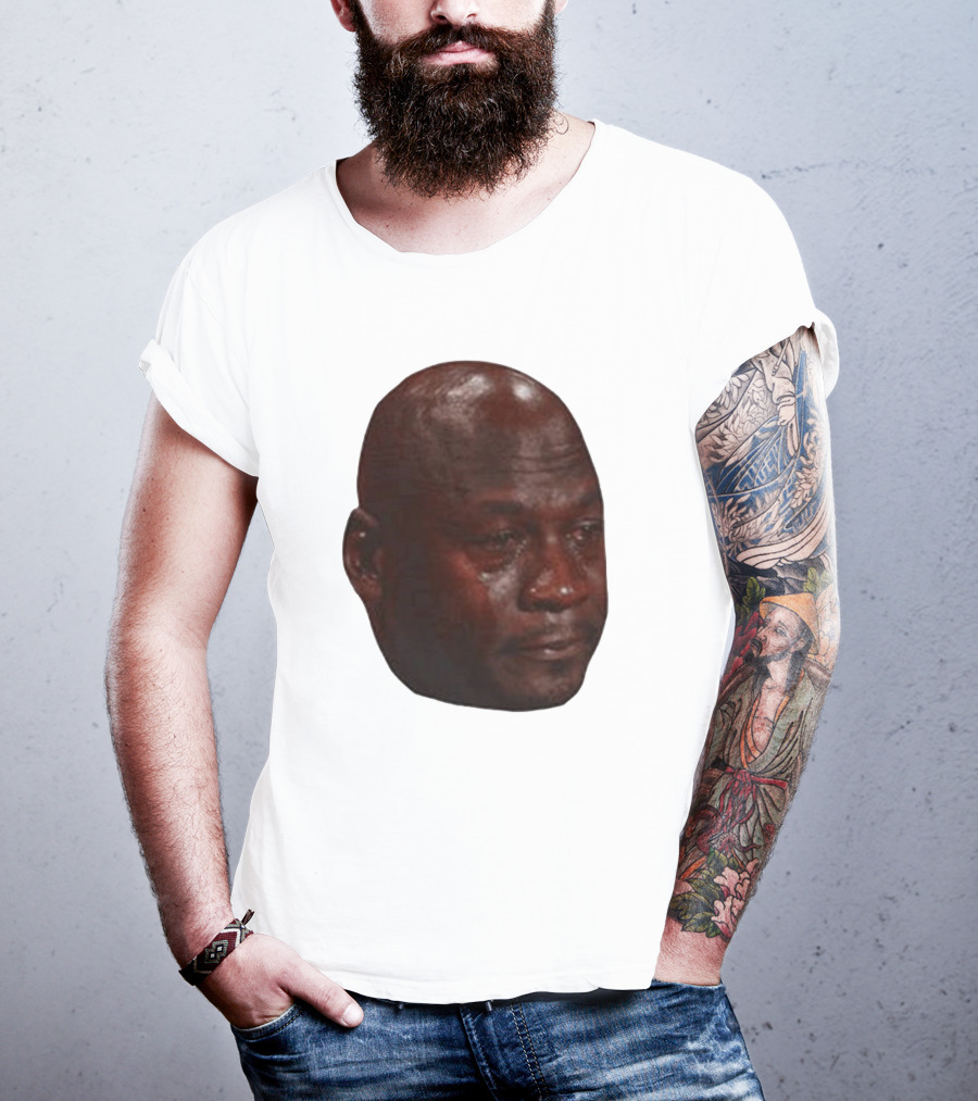 Crying Michael Jordan Meme Iconic Expression T-Shirt