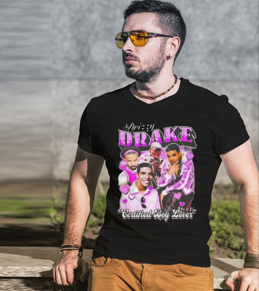 Drizzy Drake Certified Boy Lover Hearts Collage T-Shirt