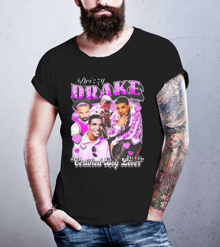 Drizzy Drake Certified Boy Lover Hearts Collage T-Shirt