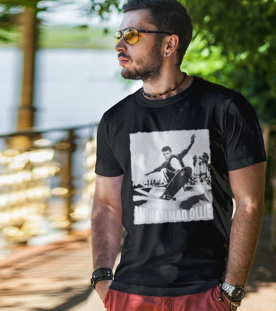 Muhammad Ollie Skateboarding Legend Crossover T-Shirt