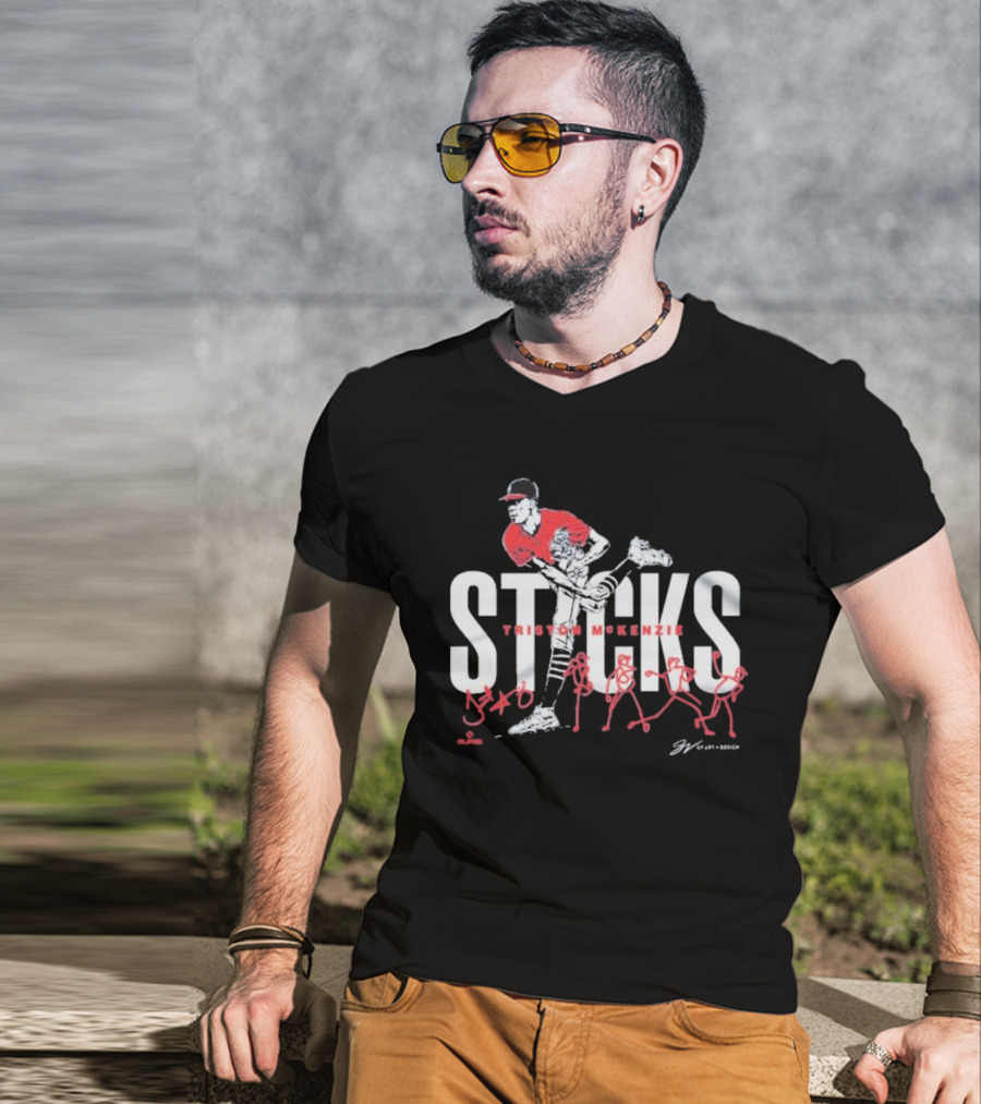 Triston McKenzie Sticks Baseball Pitch T-Shirt