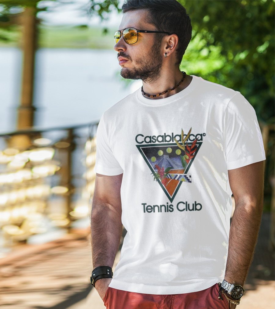 Casablanca Tennis Club Pyramid Floral T-Shirt