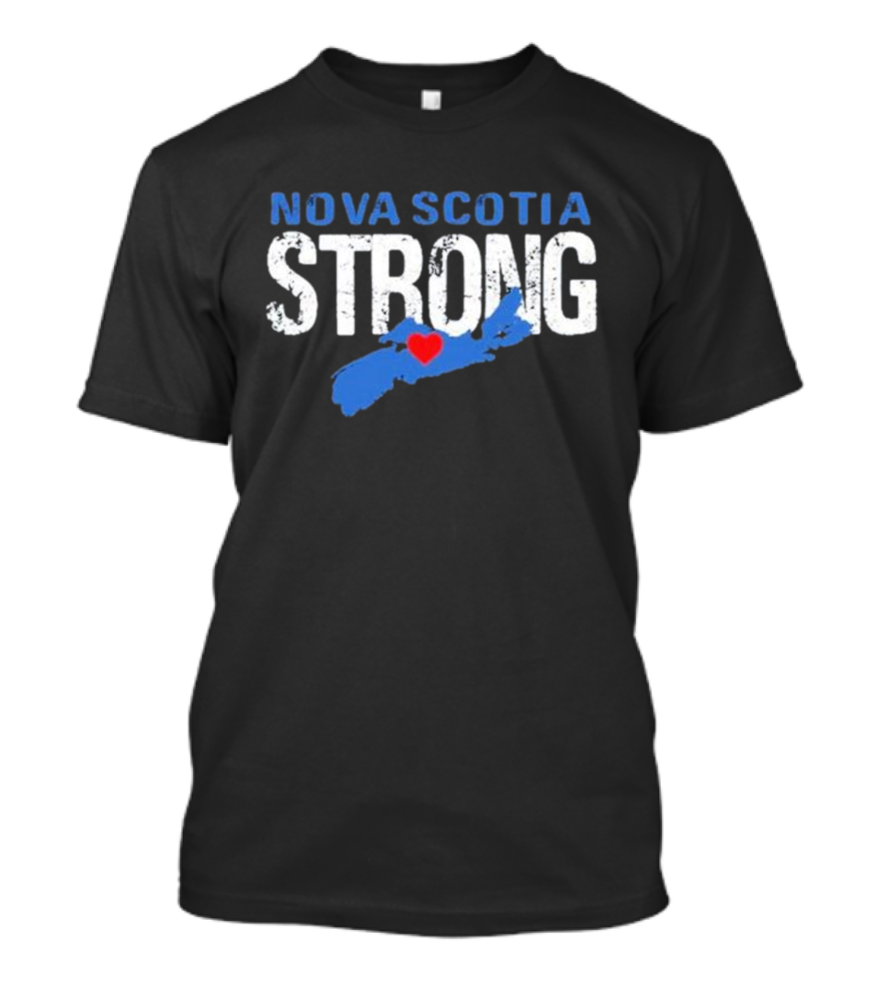 Nova Scotia Strong Map Heart T-Shirt
