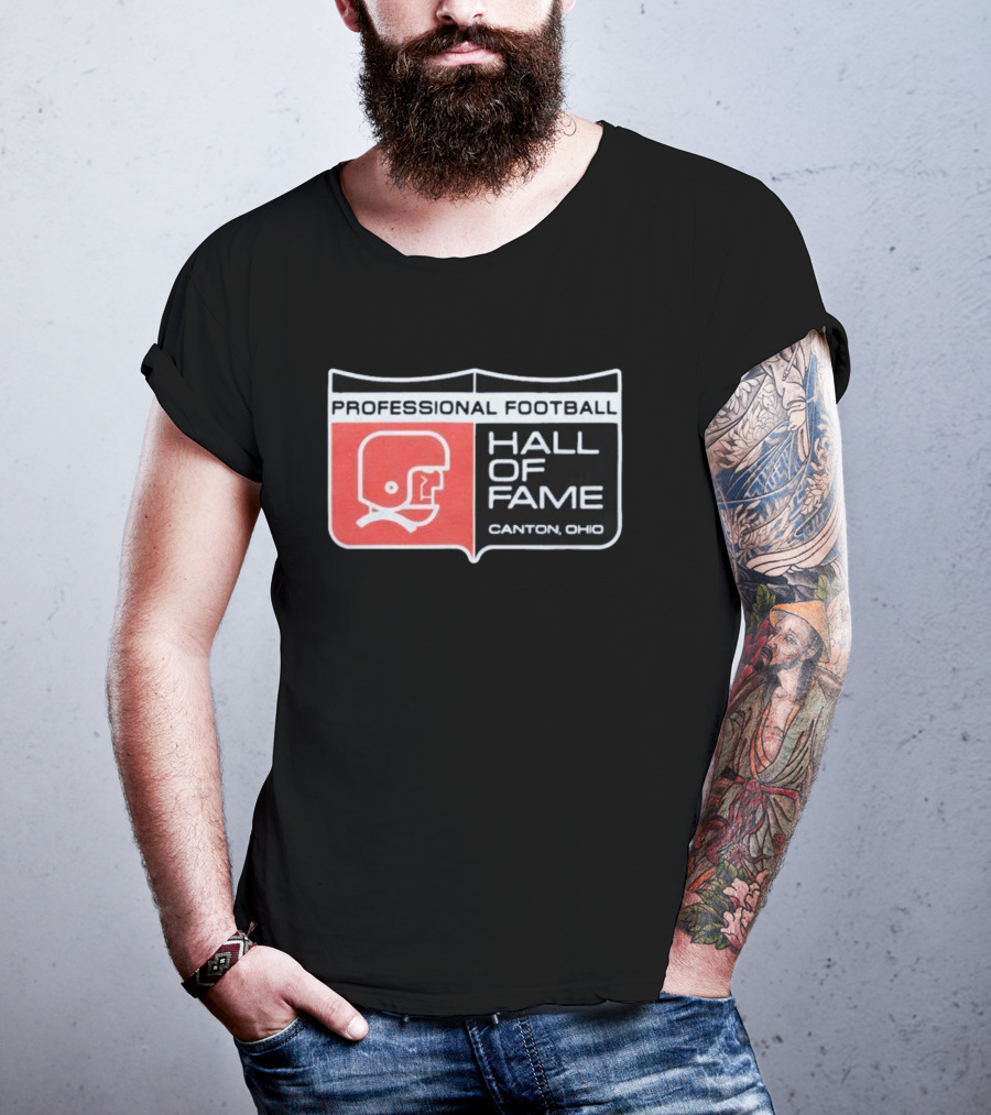 Professional Football Hall Of Fame Canton Ohio Vintage Helmet T-Shirt
