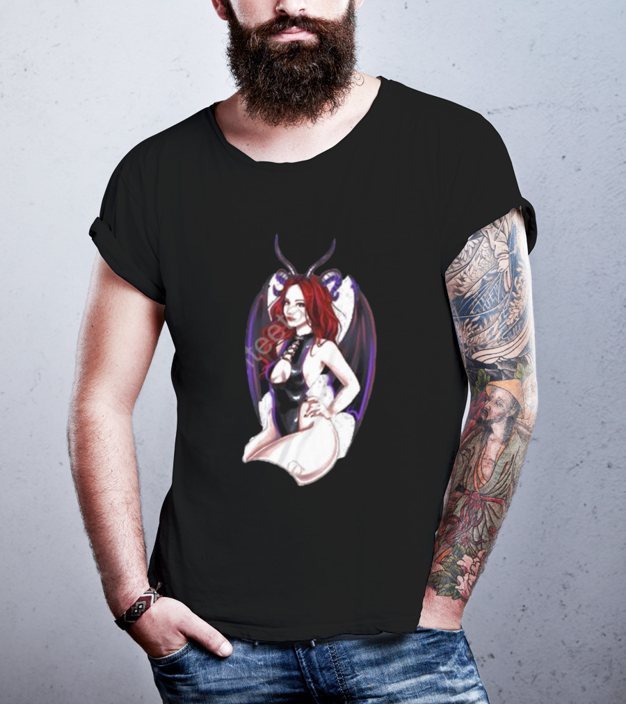 MadameDiablo Diablo Madame Demon Wings Femme Fatale T-Shirt