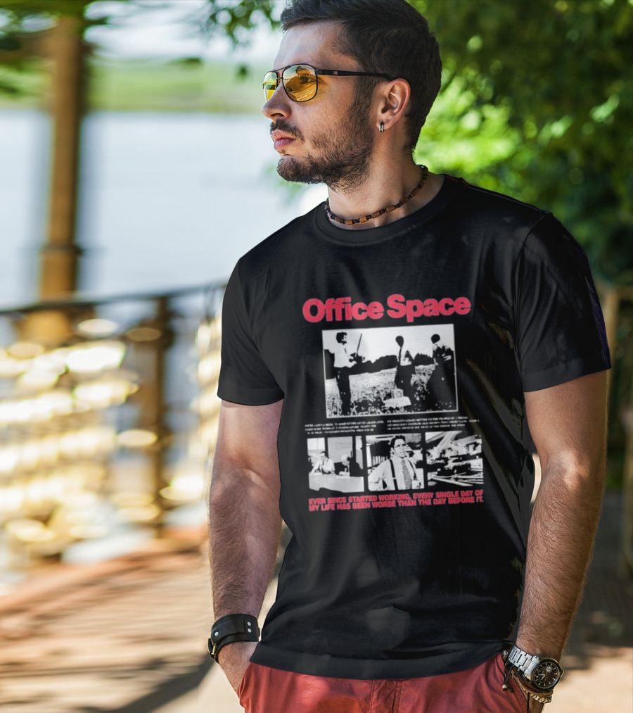 Office Space Movie Bootleg Quote And Scene Montage T-Shirt