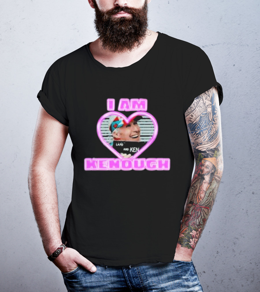Ryan Gosling I Am Kenough Heart Ken Shirt Image T-Shirt