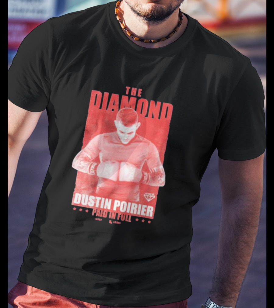 The Diamond Dustin Poirier Paid In Full Diamond Boxing T-Shirt