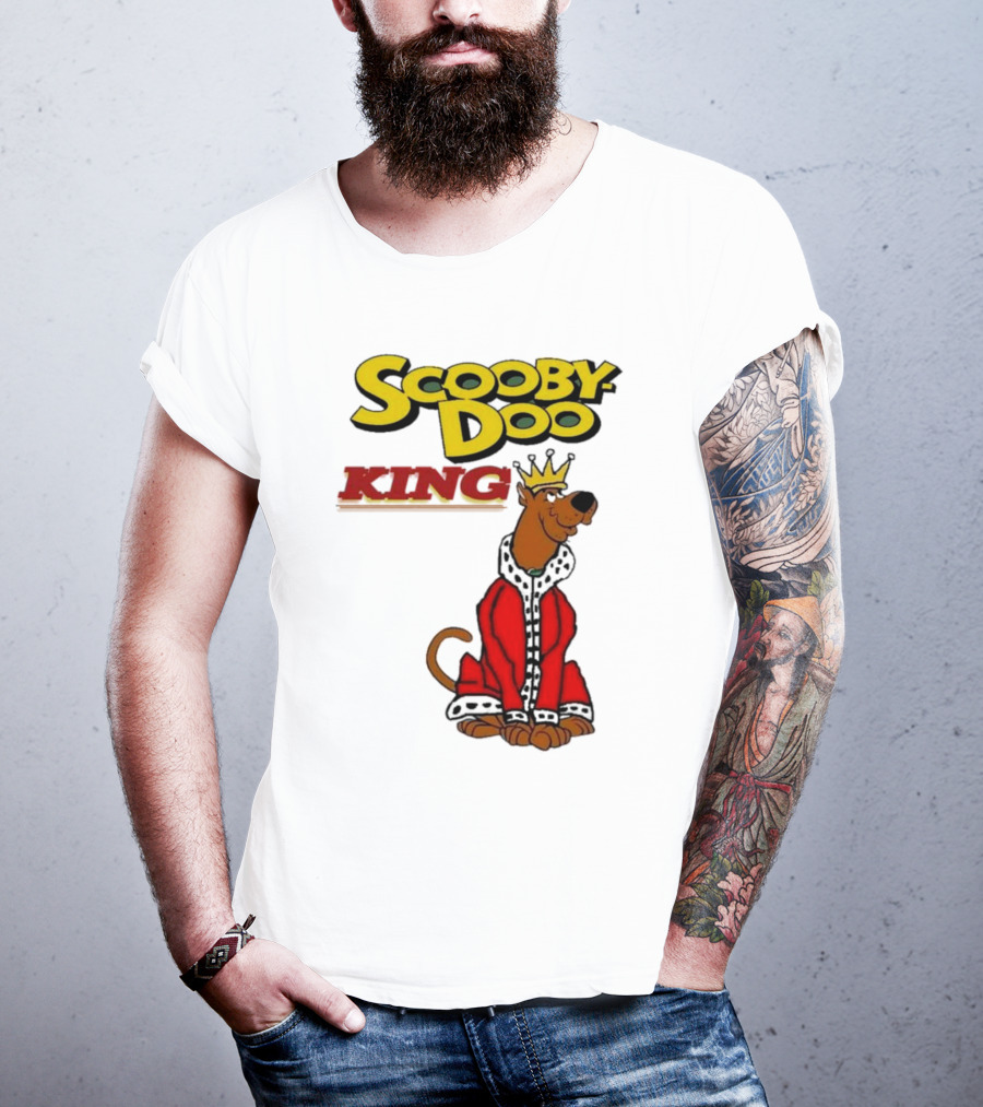 Scooby Doo King Crowned With Royal Red Robe T-Shirt