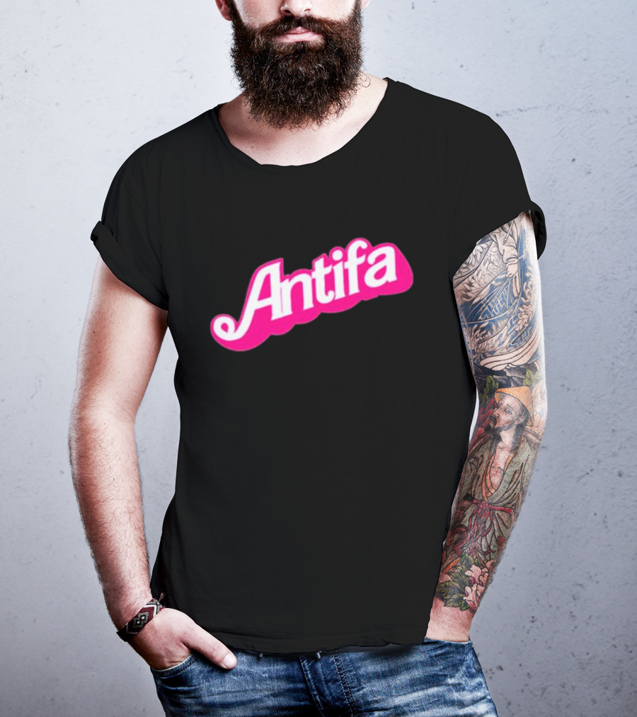 Walter Masterson Barbie Antifa Pink T-Shirt