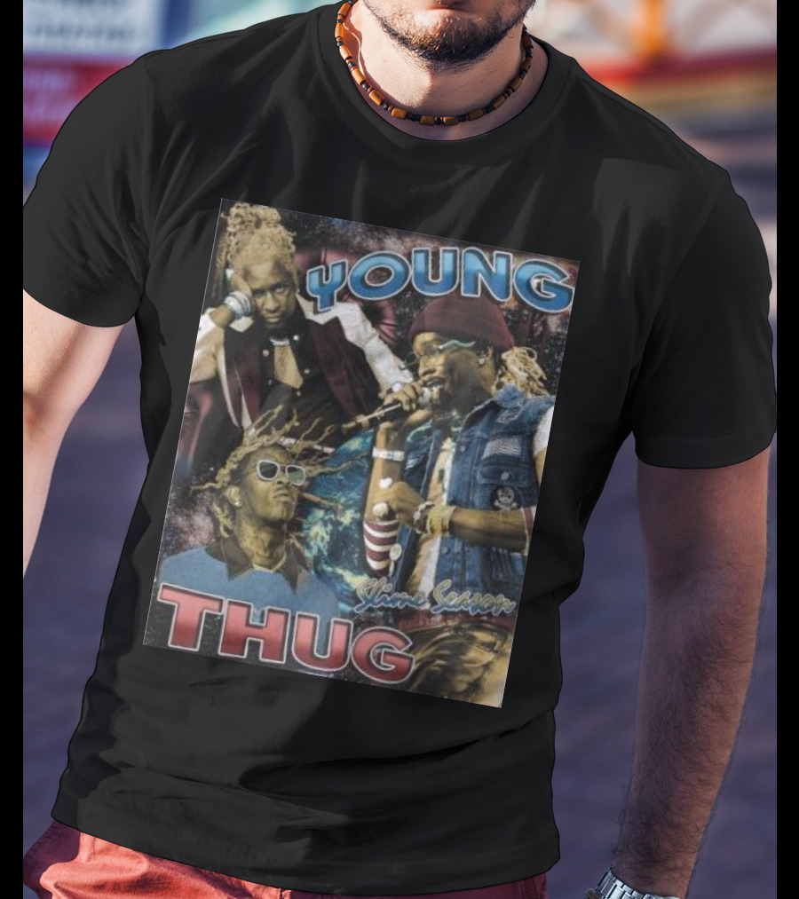 Young Thug Sline Season Multicolor Collage T-Shirt