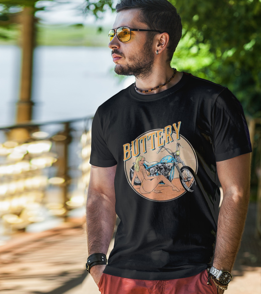 Buttery Films Del Rey Vintage Motorcycle Aesthetic T-Shirt