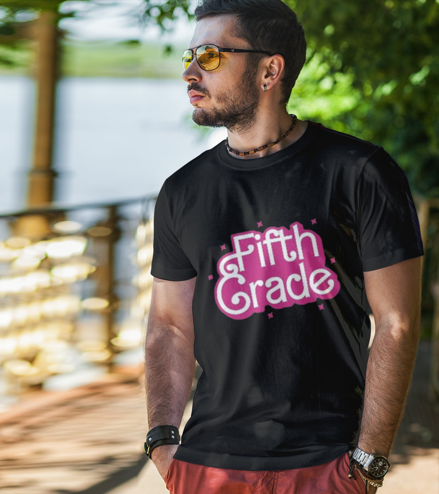 Girl Barbie Fifth Grade Teacher Barbi School T-Shirt