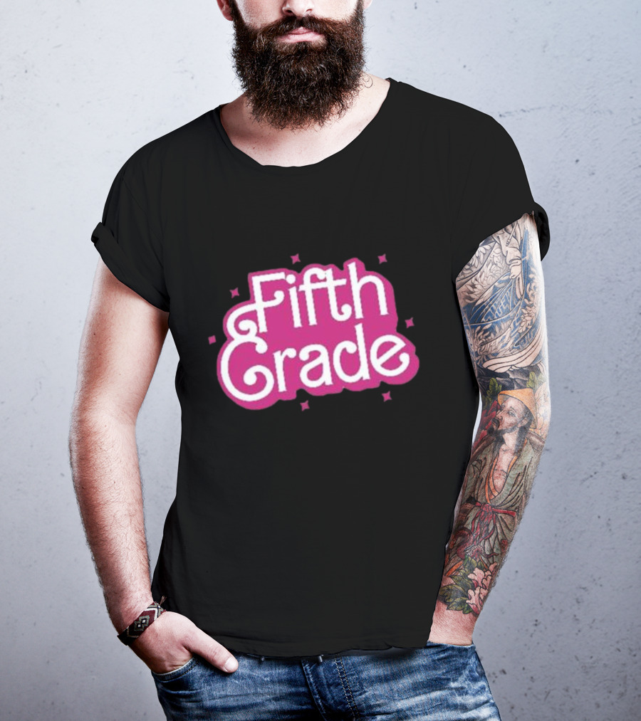 Girl Barbie Fifth Grade Teacher Barbi School T-Shirt