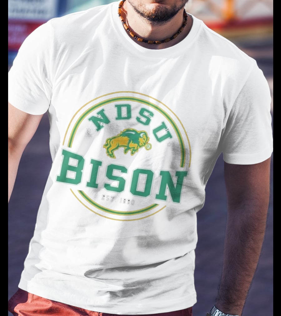 North Dakota State Bison NDSU Est. 1890 Henley By Colosseum T-Shirt