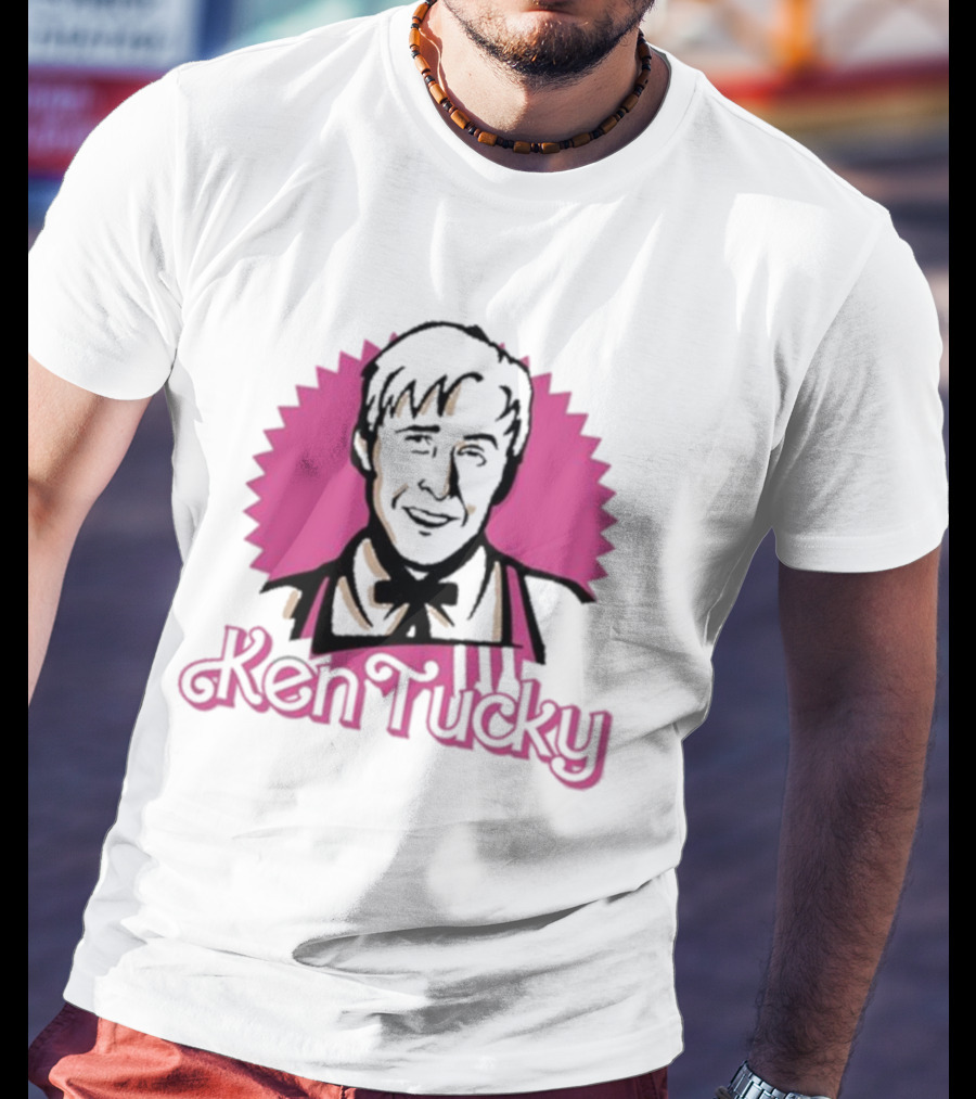 Ken Tucky Barbie Pink Starburst Style Retro Charm T-Shirt