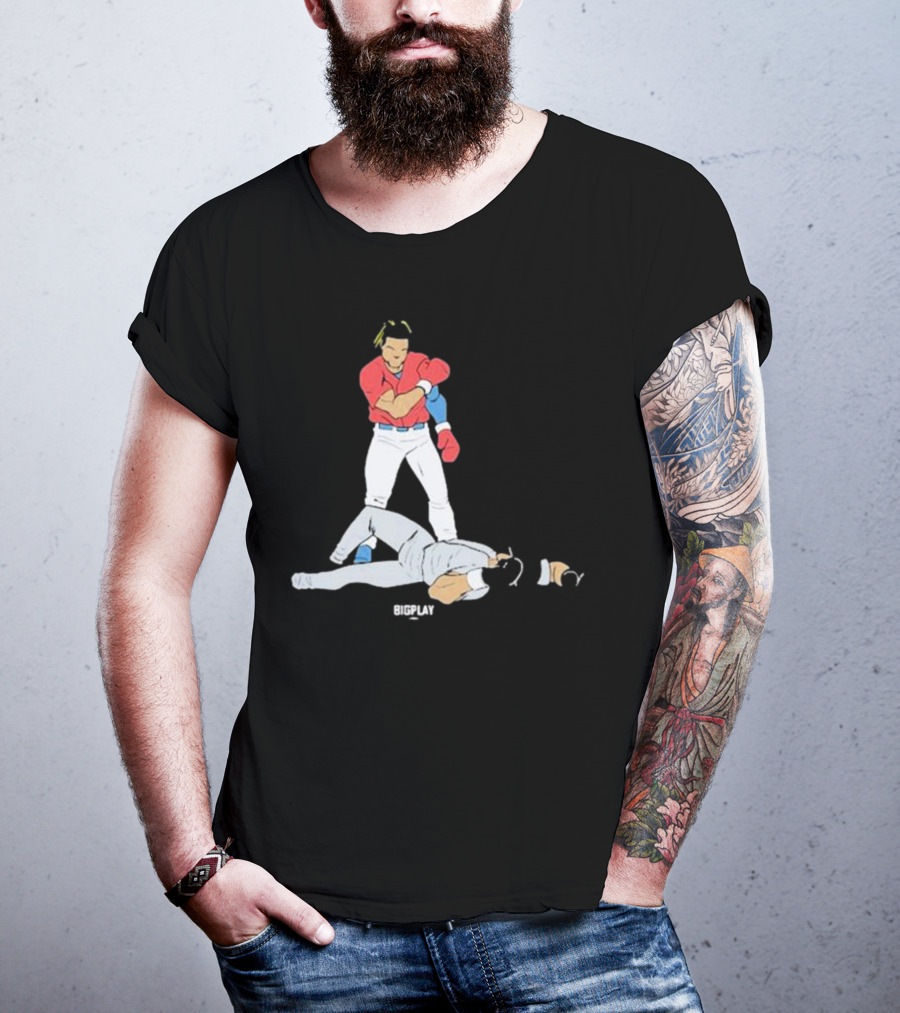Bigplay Down Goes KO Boxer Knockout Moment T-Shirt