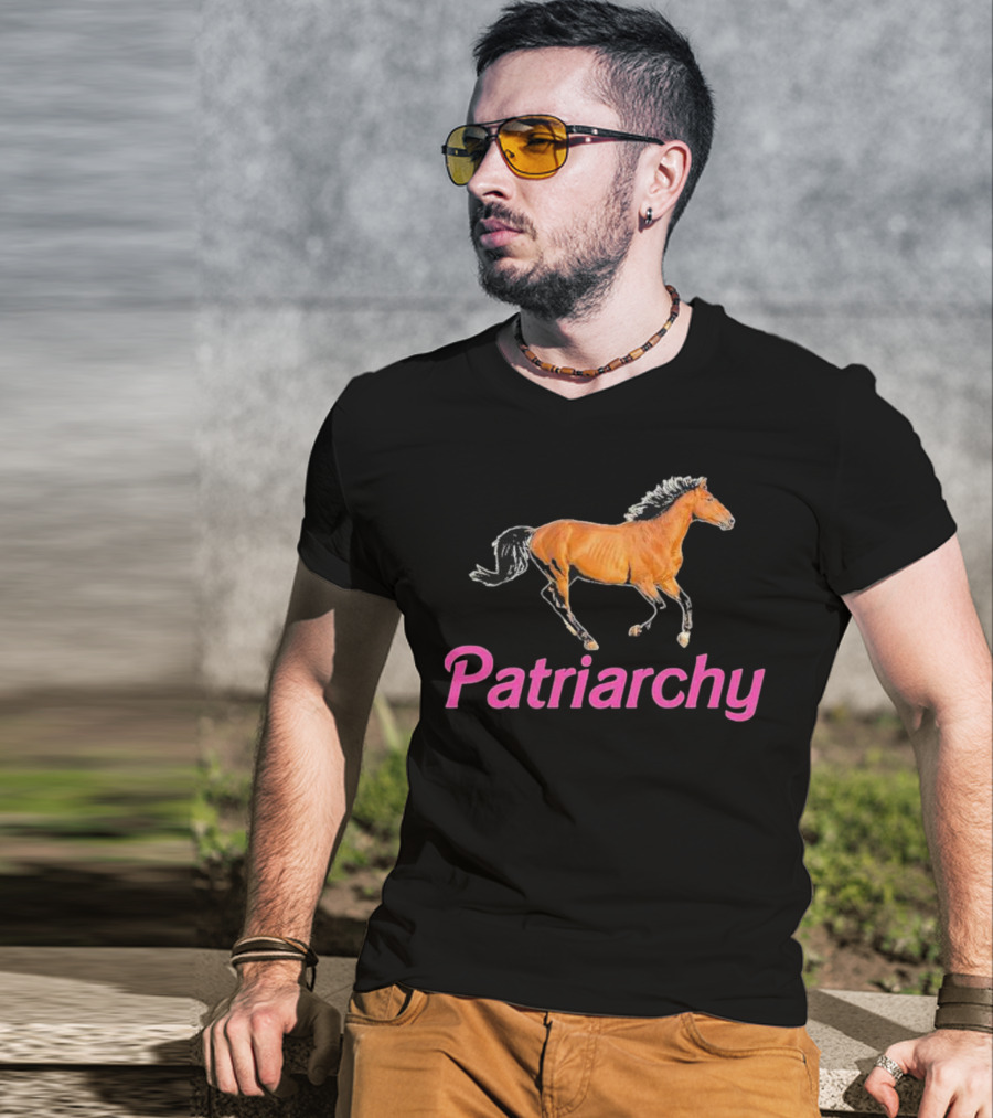 Patriarchy Horse Barbie Running Horse T-Shirt