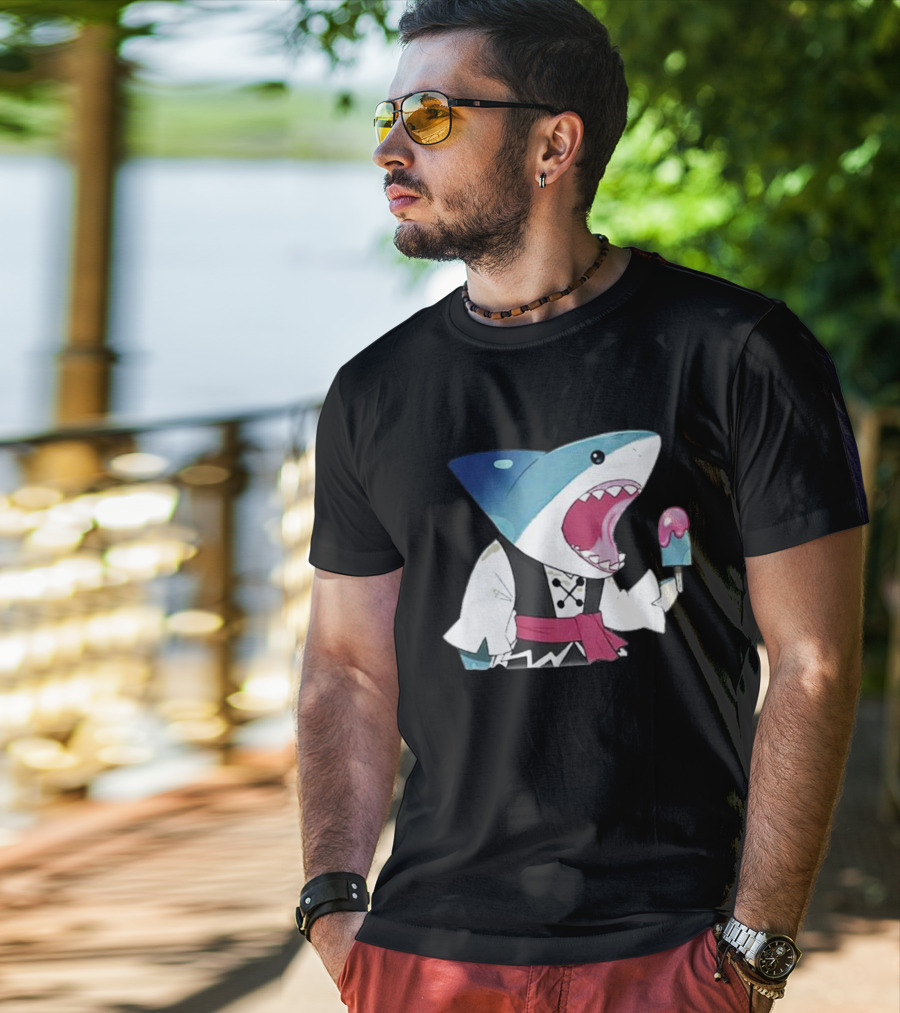 Shroomie Sorbet Shark Cookie Ice Cream Treat T-Shirt