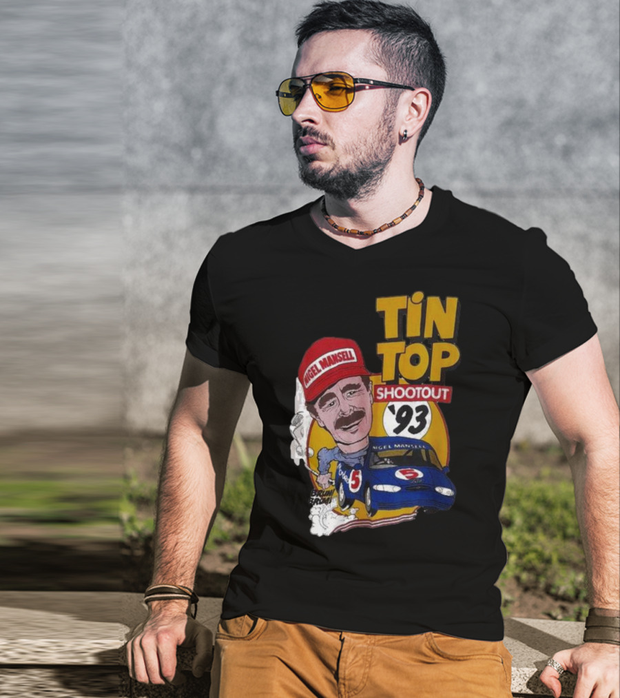 Tin Top Shootout '93 Nigel Mansell Racing Car T-Shirt