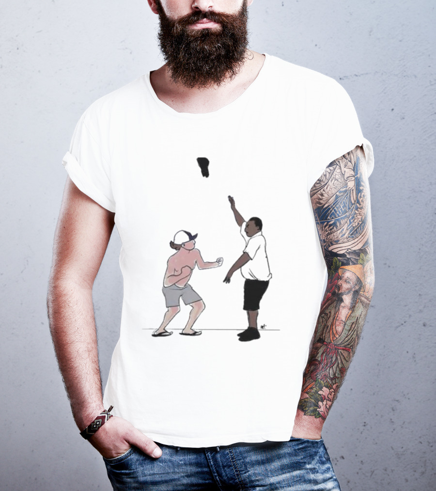 Brawl At Montgomery Alabama Riverfront Dock Caught T-Shirt With Fight Sketch At T-Shirt