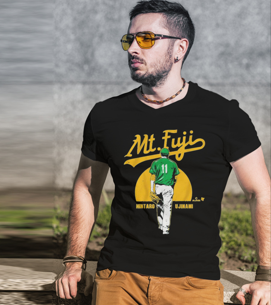 Mt. Fuji HINTARO FUJINAMI 11 Oakland Baseball Players T-Shirt