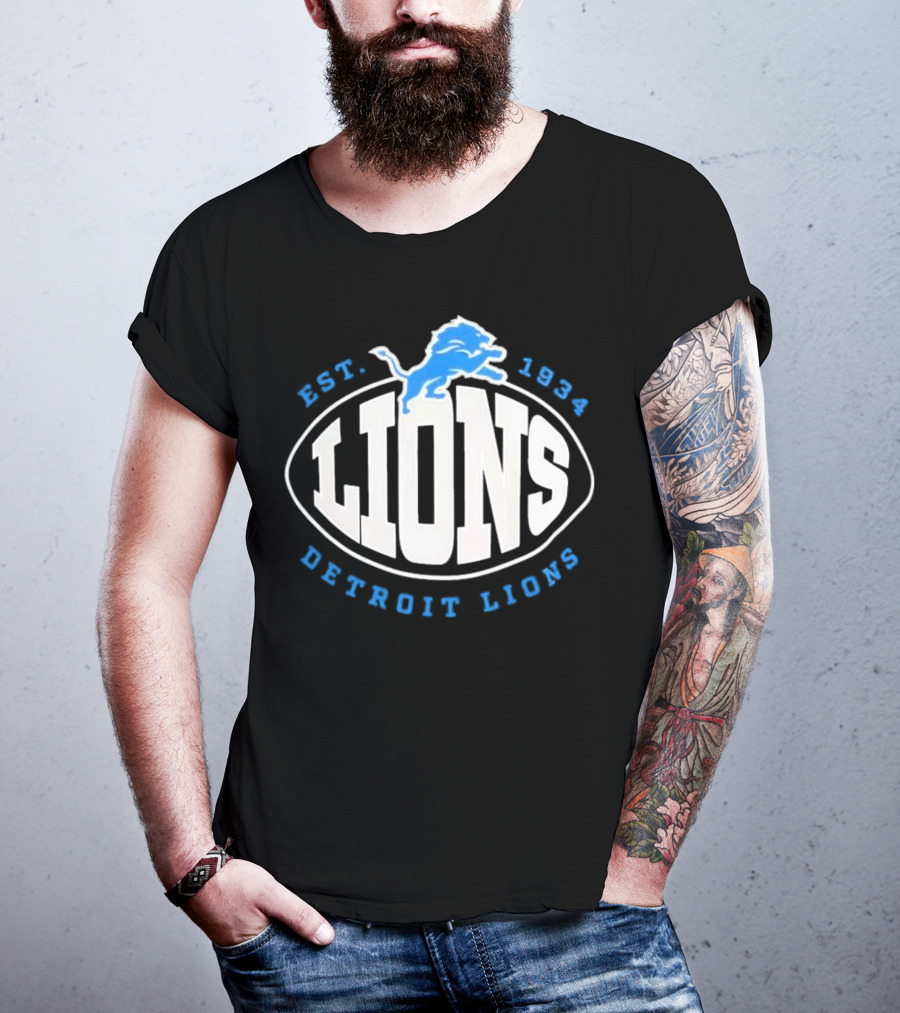 Detroit Lions Est. 1934 Boss X NFL Tra T-Shirt
