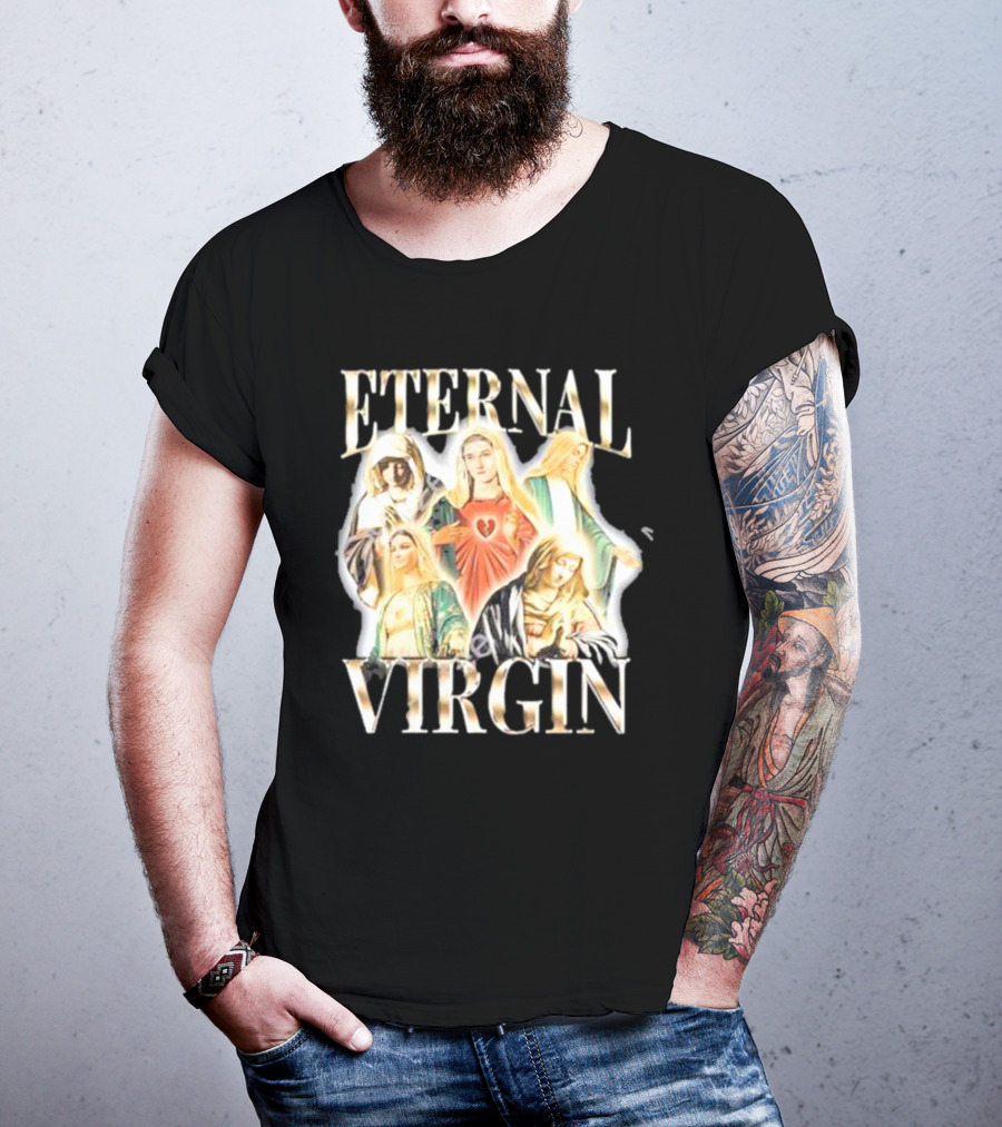 Notsafeforwear Eternal Virgin Iconic Religious T-Shirt
