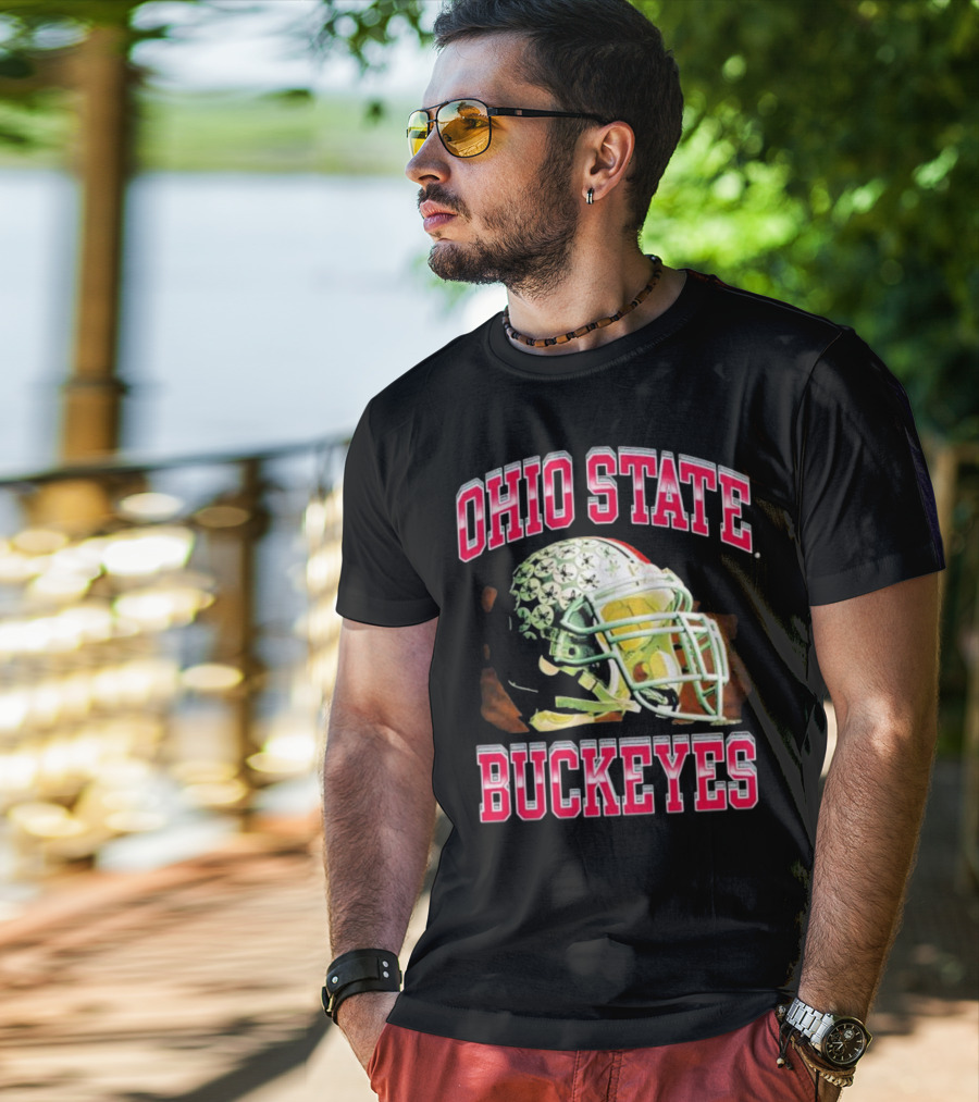 Ohio State Buckeyes Football Helmet T-Shirt