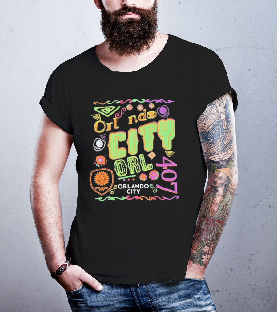 Orlando City 407 Papel Picado ORL City SC T-Shirt