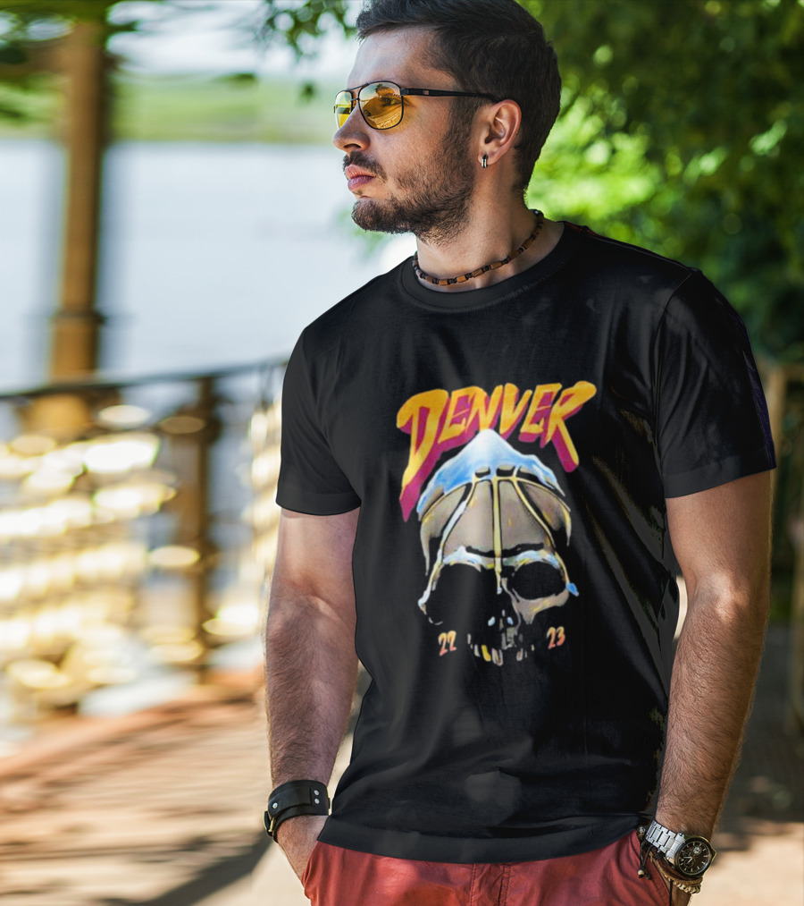 Denver Skull Basketball 22 23 T-Shirt