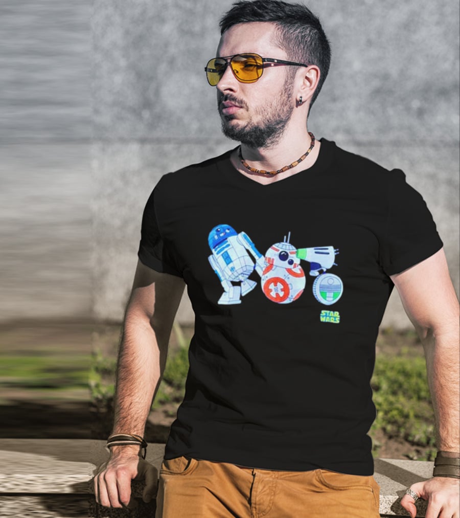 R2-D2 BB-8 D-O Star Wars Droid Collection T-Shirt
