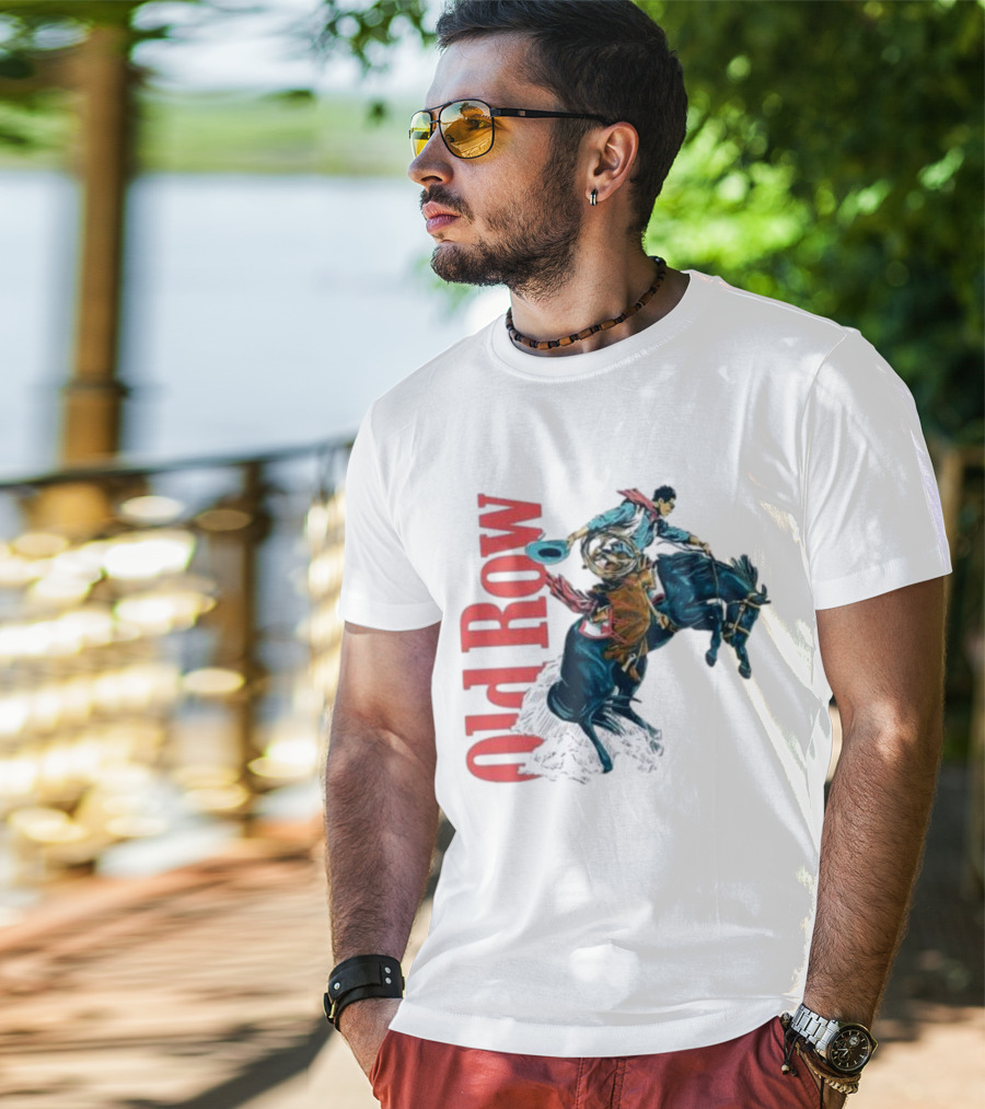 Old Row Cowboy Rodeo Rider Galloping 3.0 T-Shirt