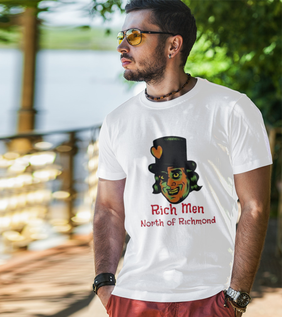 Rich Men North Of Richmond Damn Shame Top Hat Heart T-Shirt