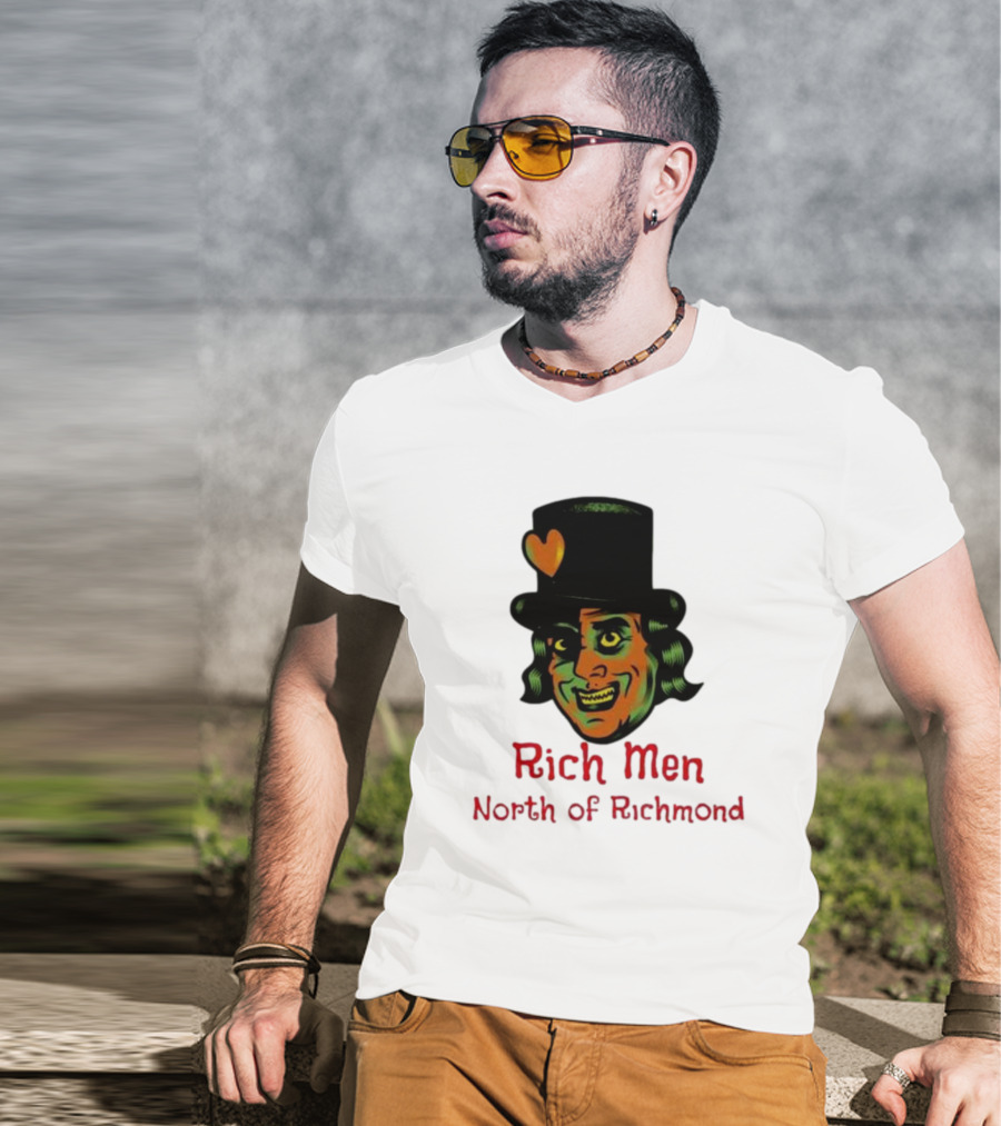 Rich Men North Of Richmond Damn Shame Top Hat Heart T-Shirt