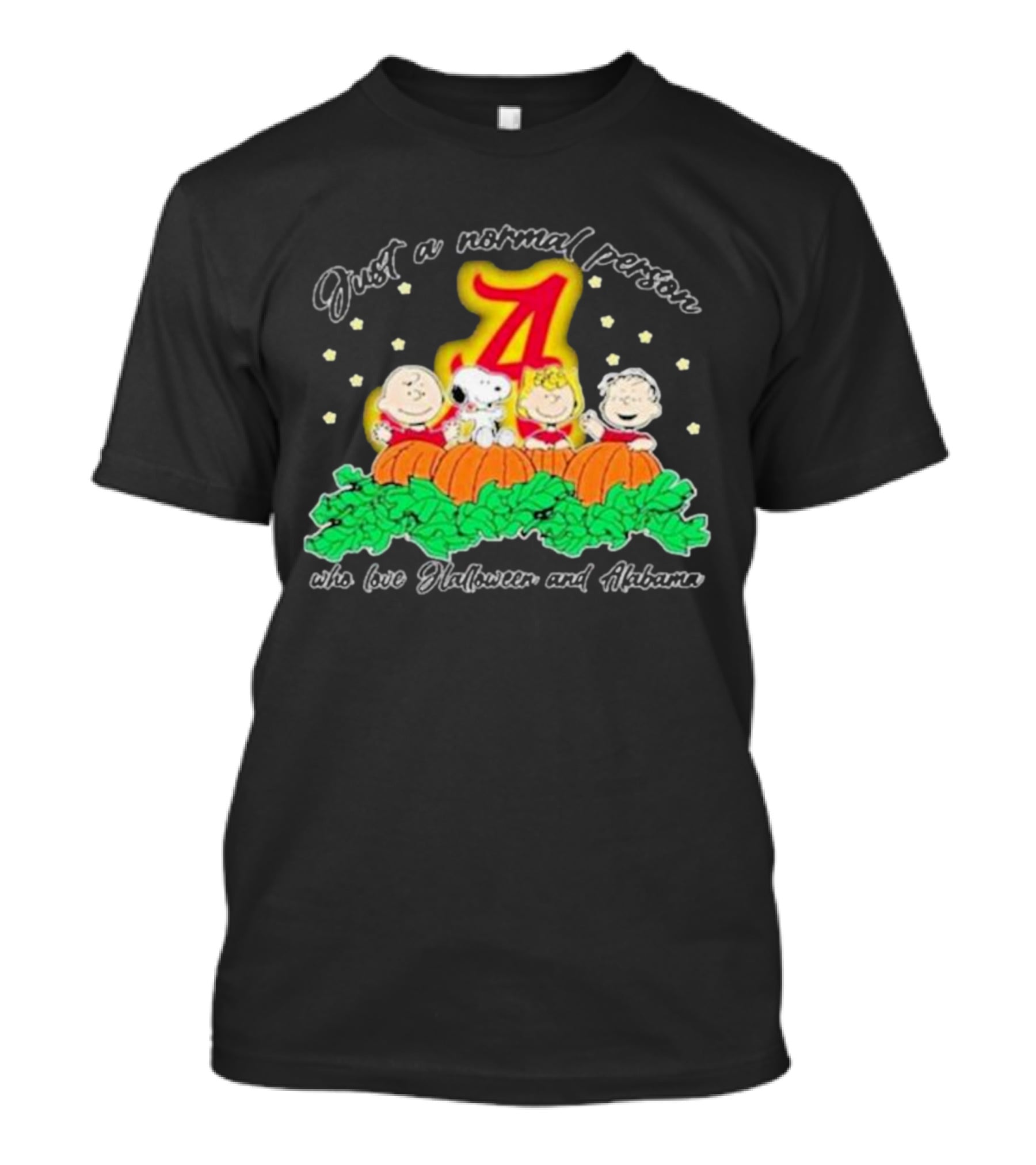 Just A Normal Person Who Loves Halloween And Alabama T-Shirt