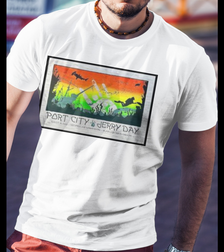 Port City Jerry Day August 29 Greenfield Lake Wilmington North Carolina T-Shirt