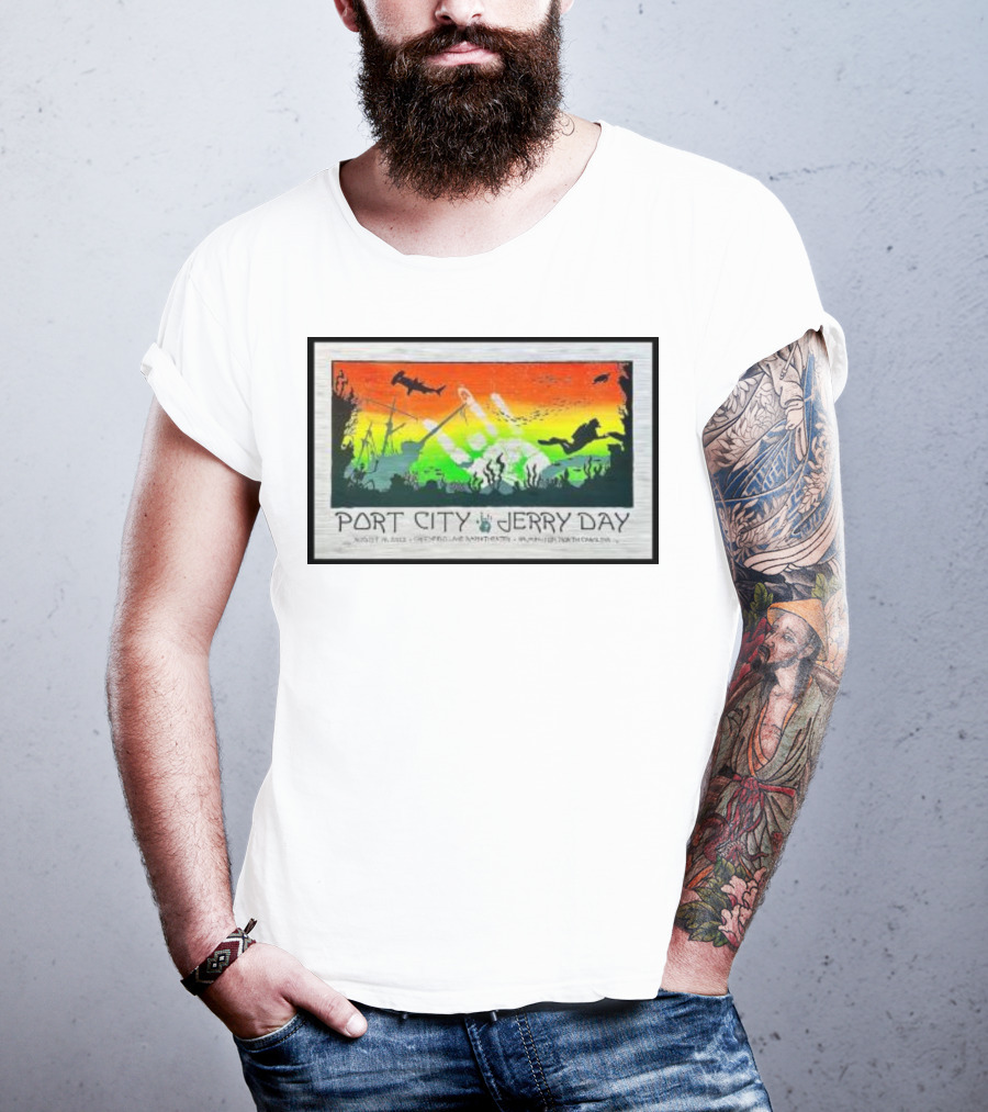 Port City Jerry Day August 29 Greenfield Lake Wilmington North Carolina T-Shirt