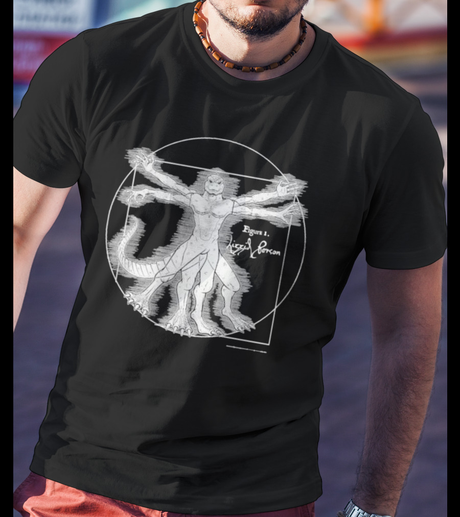 Vitruvian Lizzid Peeple Figure 1 Lizzie Person T-Shirt