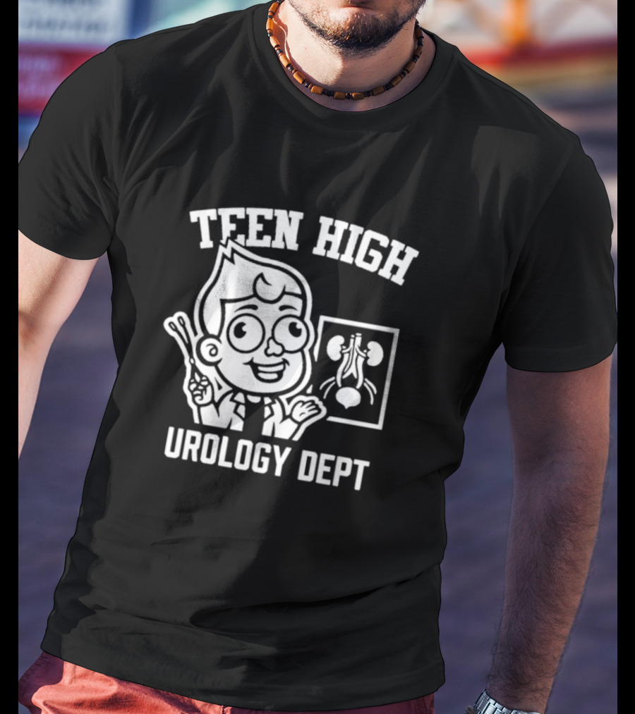 Dungeons And Daddies Teen High Urology Dept Character Holding Forceps T-Shirt