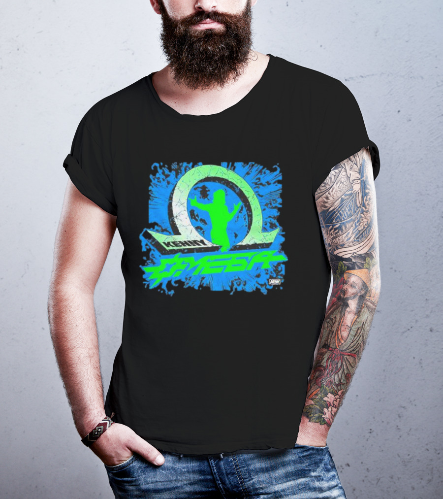 Kenny Omega AEW Omega Logo Silhouette Explosion T-Shirt