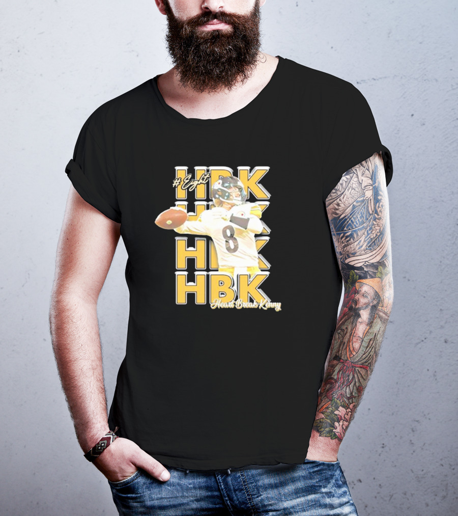 Eight HBK Heart Break Kenny Steelers Player Number 8 T-Shirt