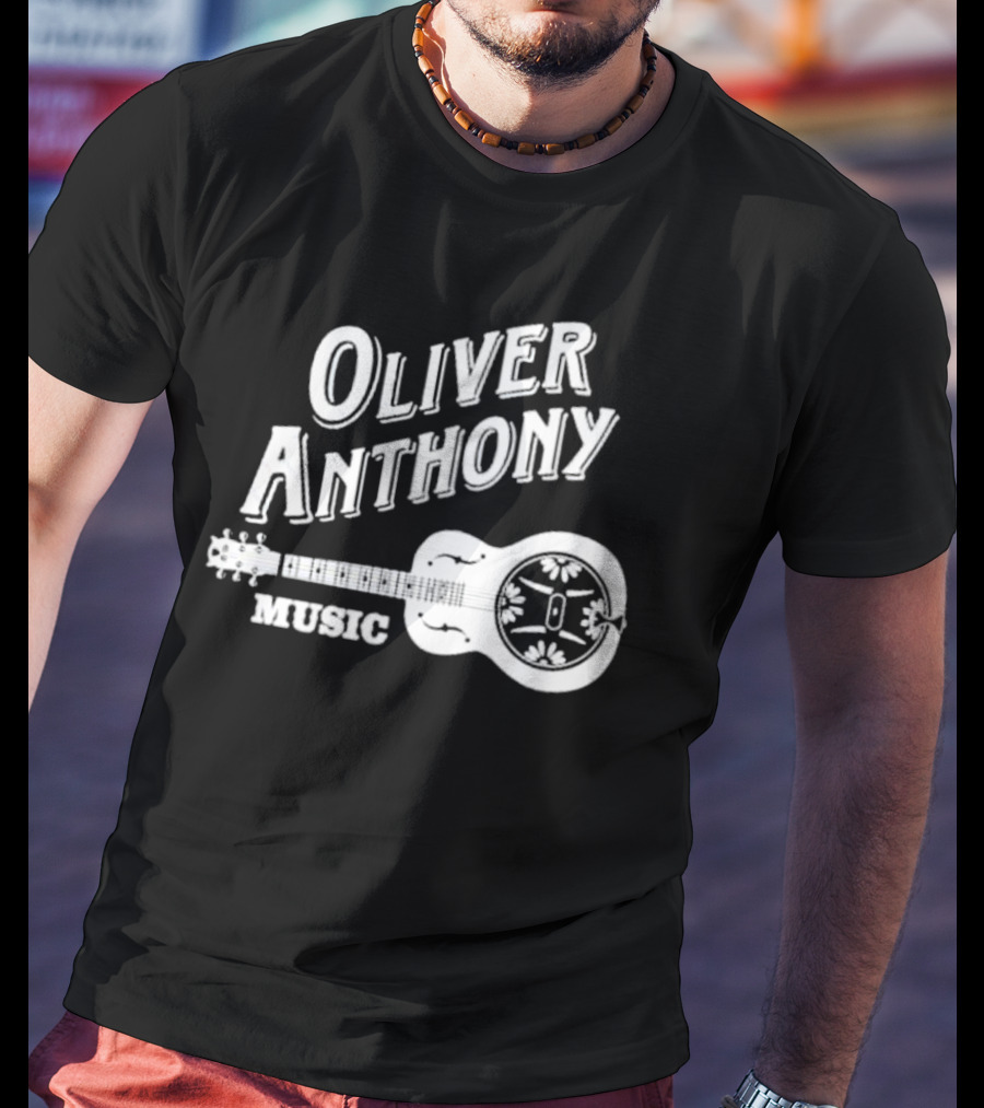 Oliver Anthony Music Logo With Guitar And Artistic Elements T-Shirt