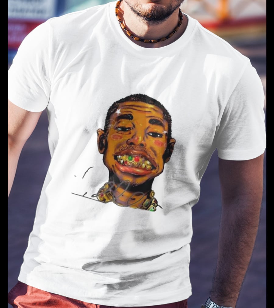 Vameee1 It’s The Way You Wear It Bold Cartoon Face T-Shirt