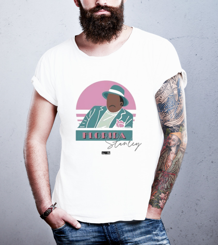 Florida Stanley Retro Vibe Pastel Suit And Hat T-Shirt