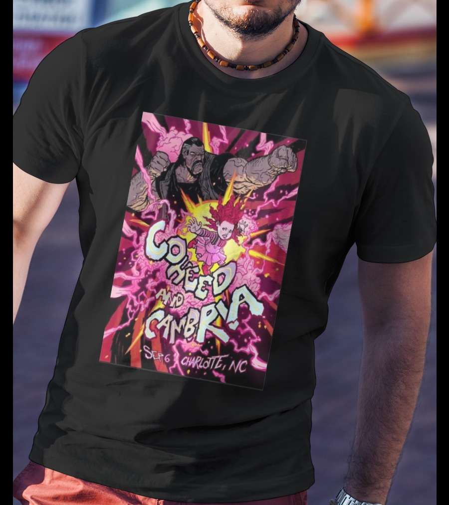 Coheed And Cambria Sep 6 Charlotte NC Comic T-Shirt
